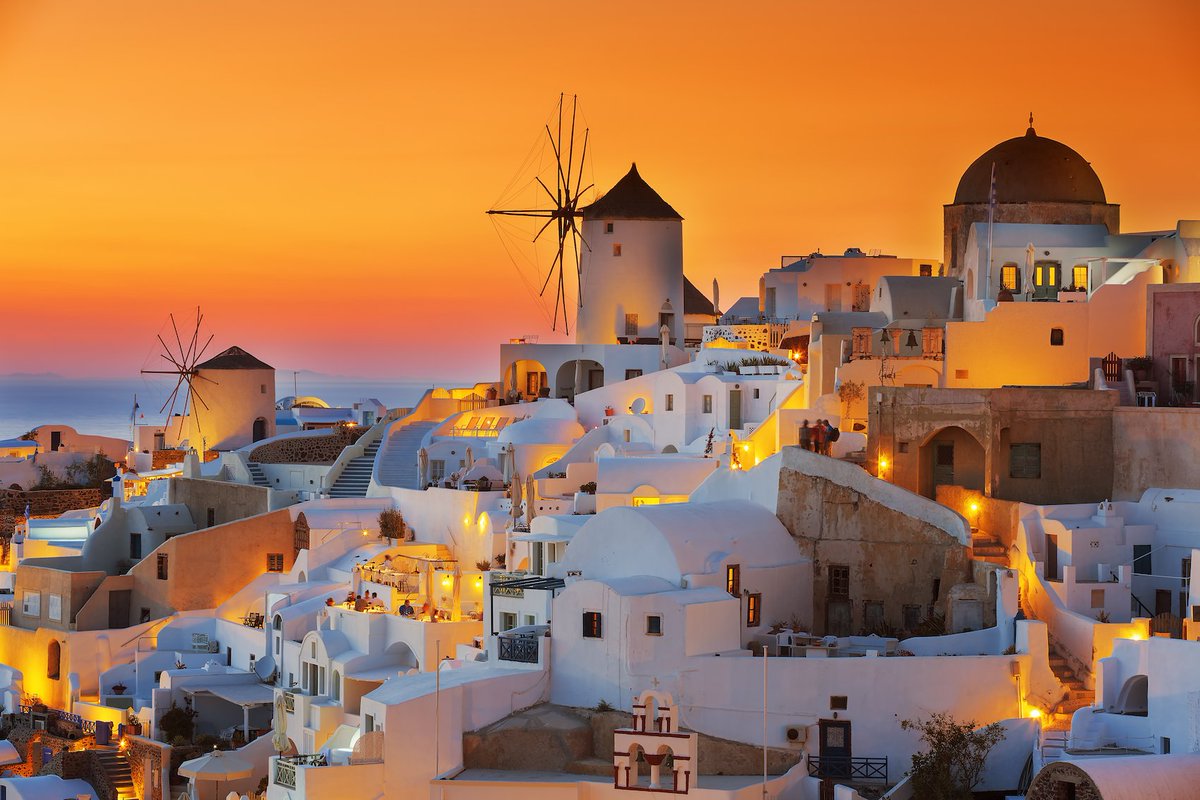 santorini transfer villages